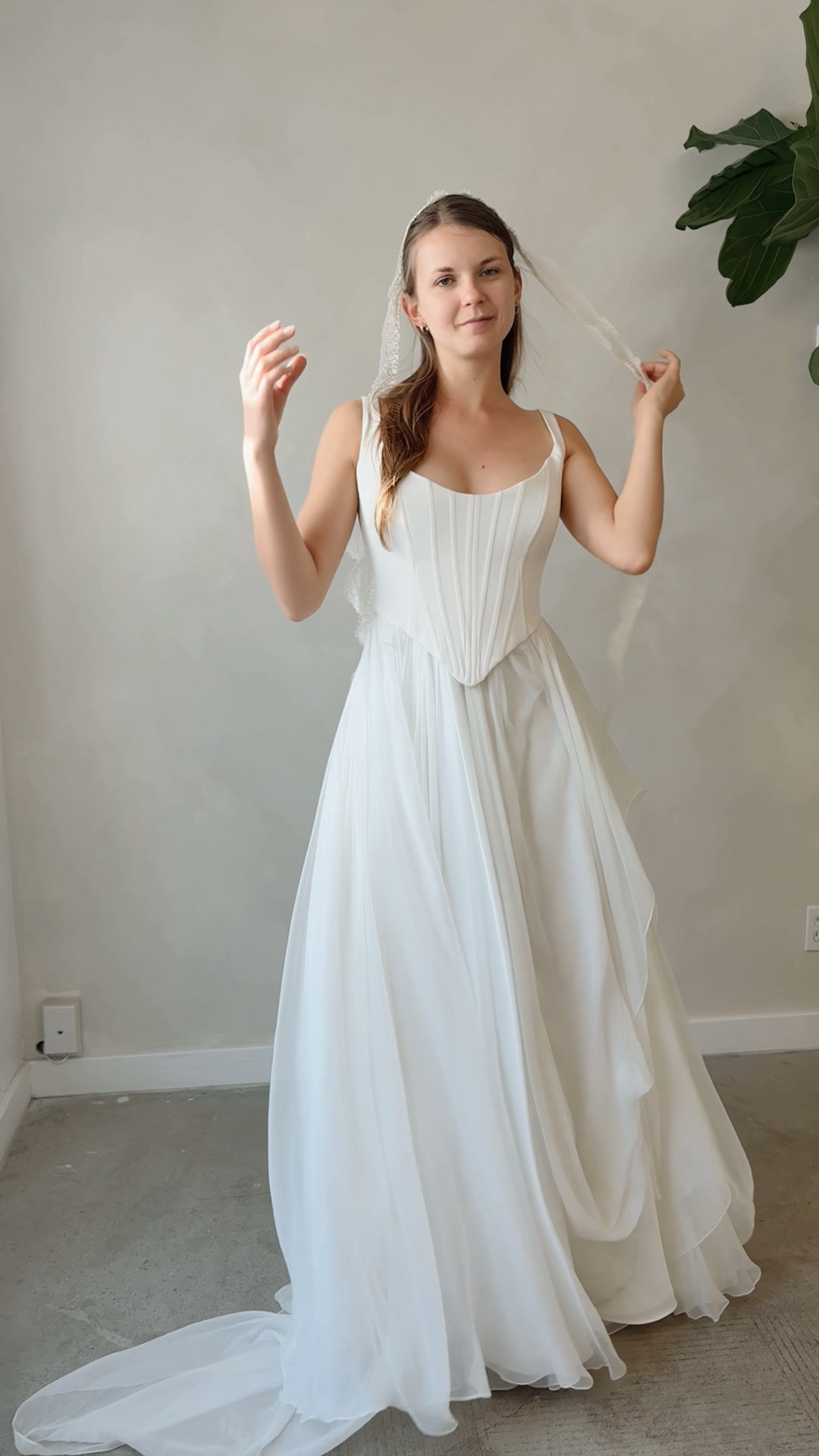 Vara-Stratosphere set - Carol Hannah minimalist edgy bridal separates