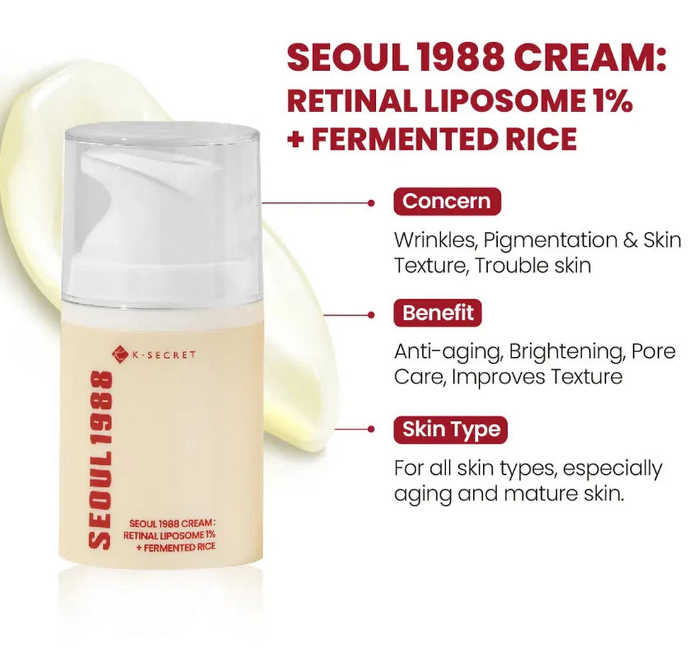 Thumbnail: K-SECRET Seoul1988 Cream: Retinal Liposome 1% + Fermented Rice, 30ml