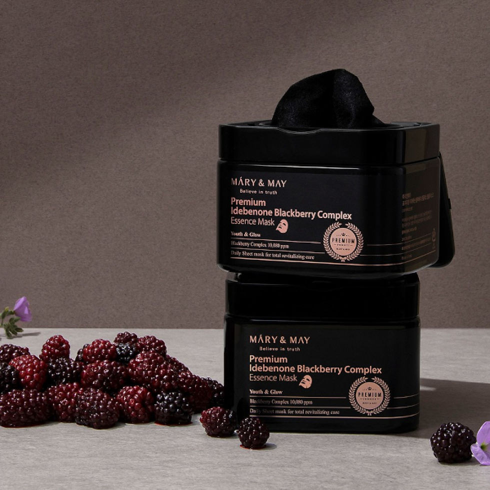 Thumbnail: Mary&May - Premium Idebenone Blackberry Complex Essence Mask - 20EA
