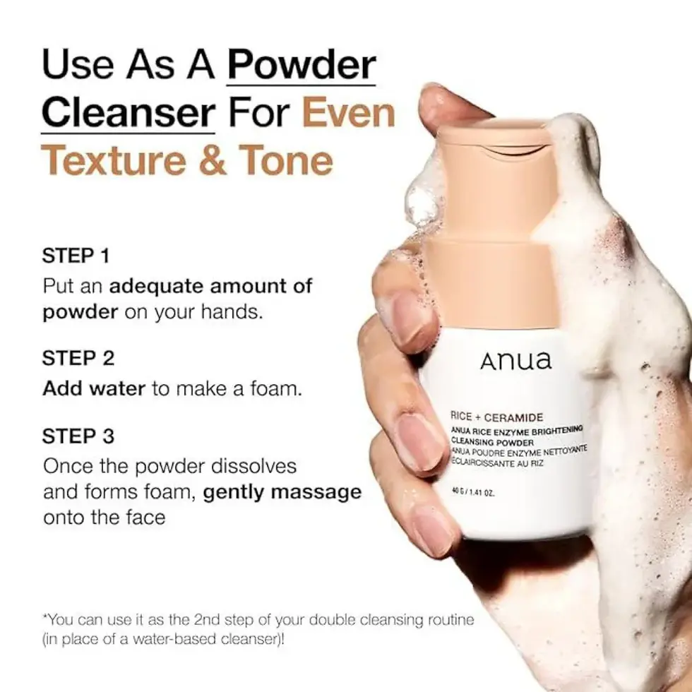 Миниатюра: Anua Rice Enzyme Brightening Cleansing Powder 40g
