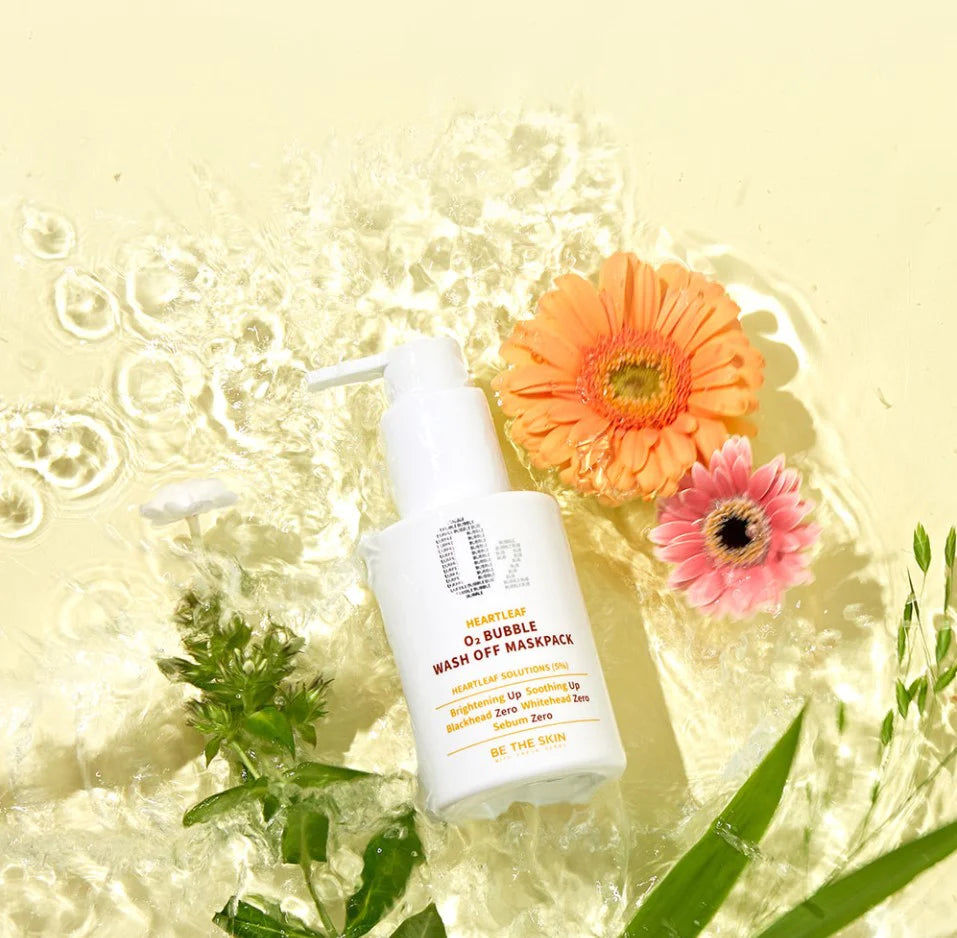 Thumbnail: Be The Skin Heartleaf 02 Bubble Wash Off Maskpack  , 50g