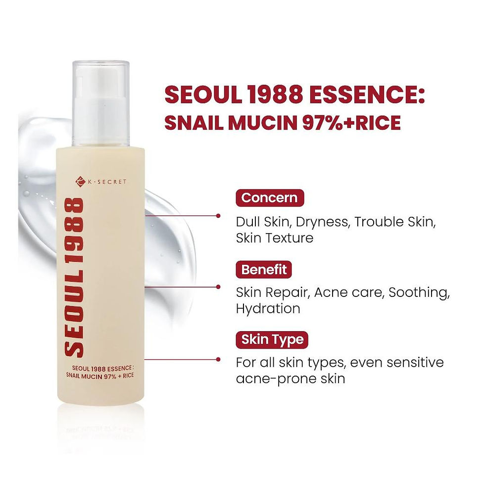 Thumbnail: K-Secret Essence Snail Mucin 97% + Rice, 100 ml 