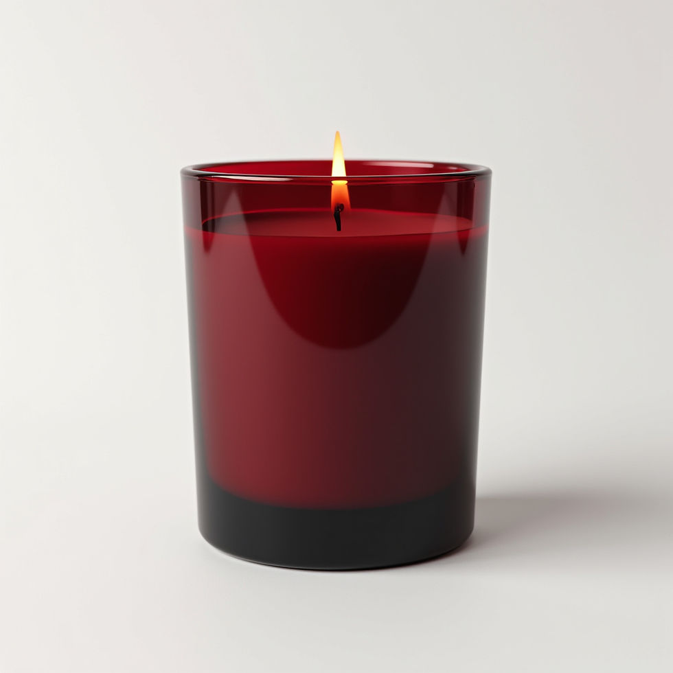 Deep Red Candle