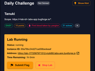 BugForge Write-Up 3/3/2026