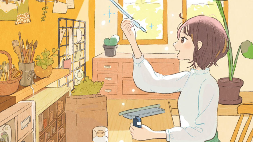 画材と文具の小さな商店街