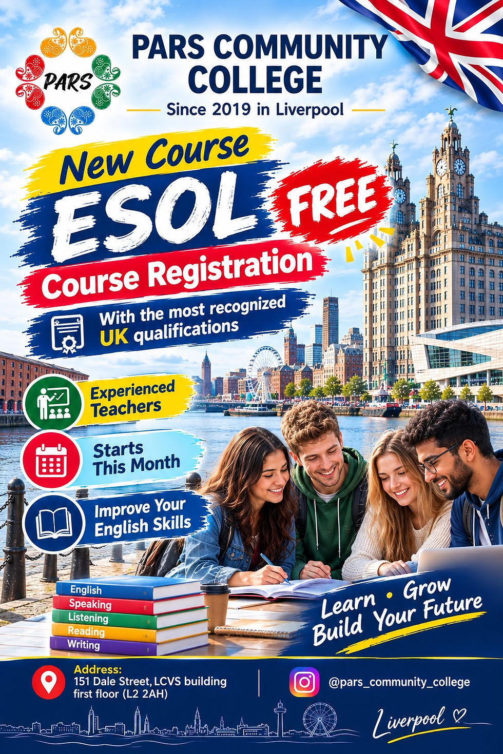 Free ESOL English Course – Get Your B1 or B2 Qualification