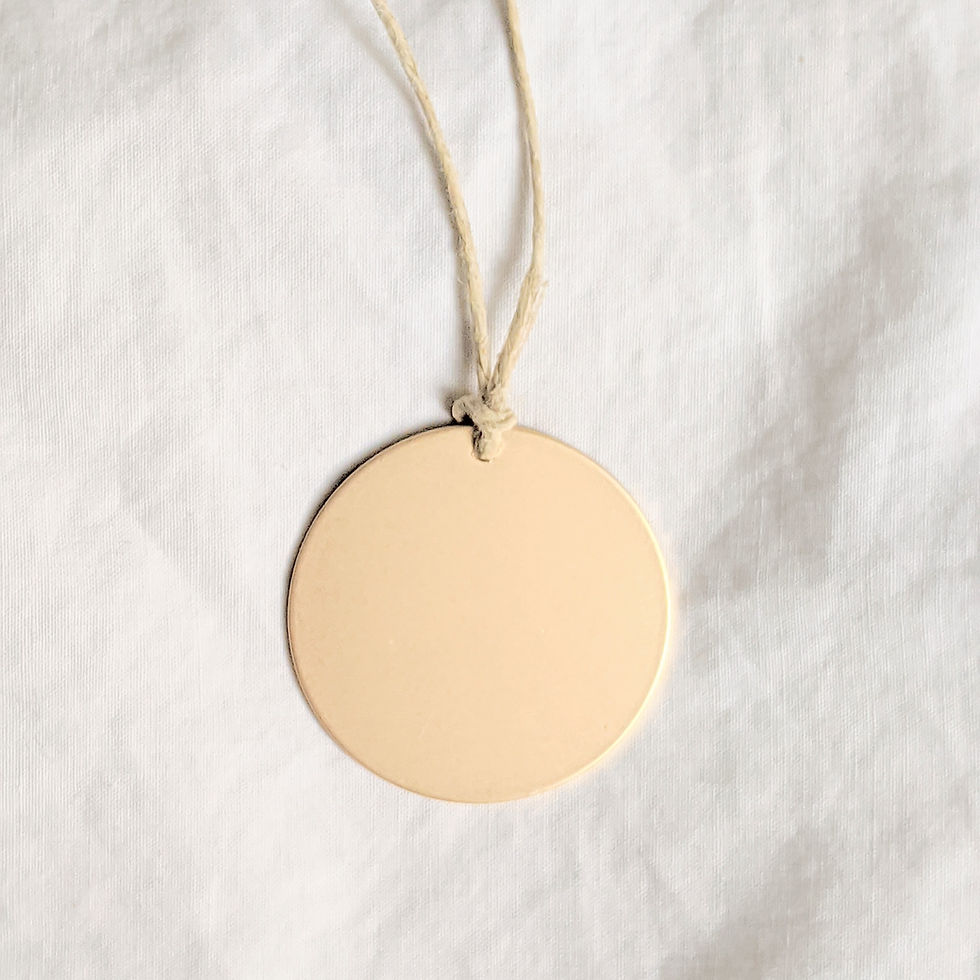 Thumbnail: gold disc pendant necklace | bracelet
