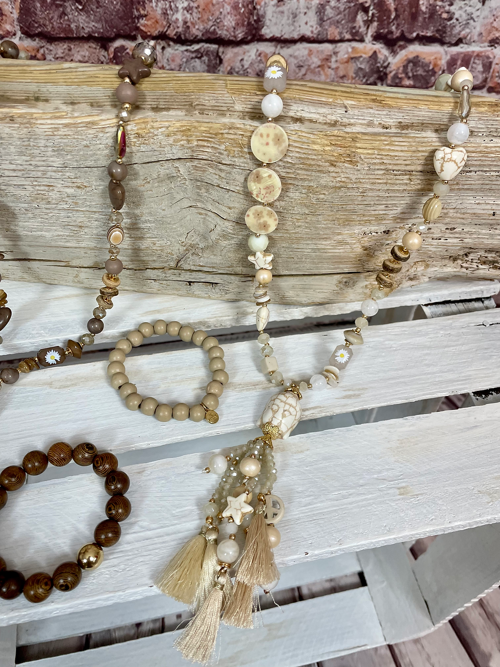 Miniaturbild: Ibiza Kugel Armbänder "Autumn Vibes"