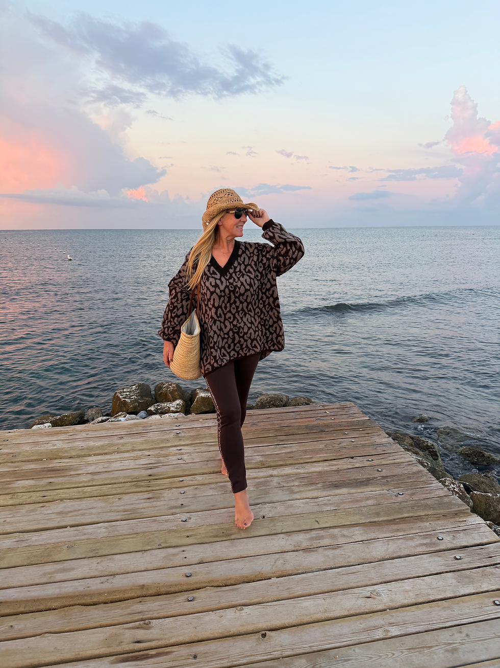 Miniaturbild: Buttery Soft Leggings „Leo Stripes“