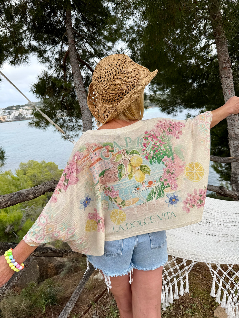 Miniaturbild: Ultra Oversize Sommer Shirt „Dolce Vita“