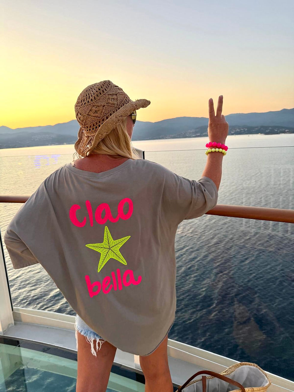 Miniaturbild: Oversize Shirt „Ciao Bella“ 