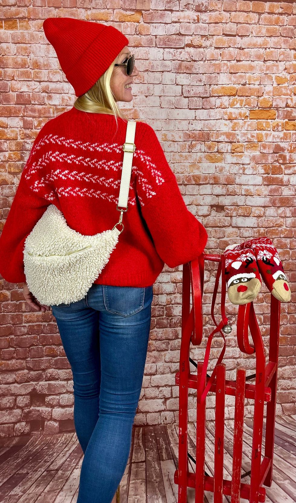 Miniaturbild: Kuscheliger Norweger Pullover „Jingle Bell“ 