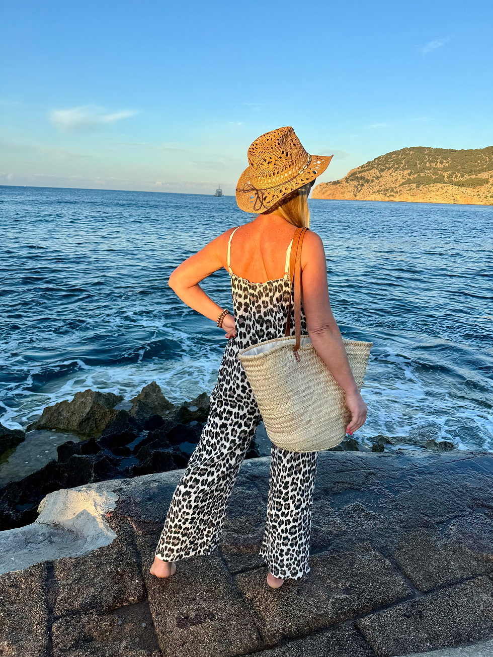 Miniaturbild: Musselin Jumpsuit „Leo Print“ 100% Cotton 