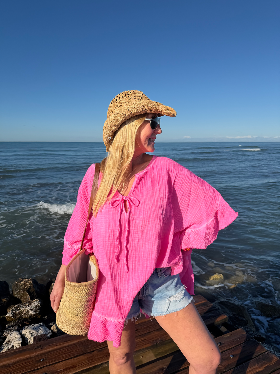 Miniaturbild: Ultra Oversize Musselin Bluse mit Volants „Neon“
