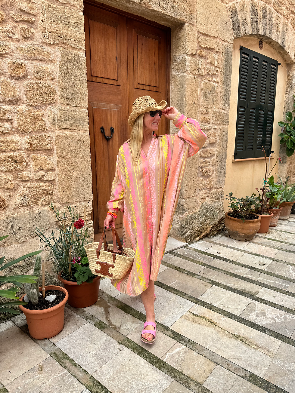 Miniaturbild: Exklusives ultra oversize Ibiza Maxi Kleid von Bianca
