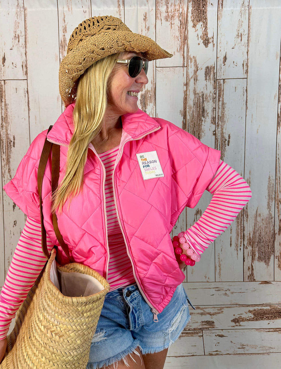 Miniaturbild: Puffy Weste „Be the reason for smile“