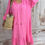 Miniaturbild: Oversize Musselin Kleid „Leo pink“ (bis Gr.52)