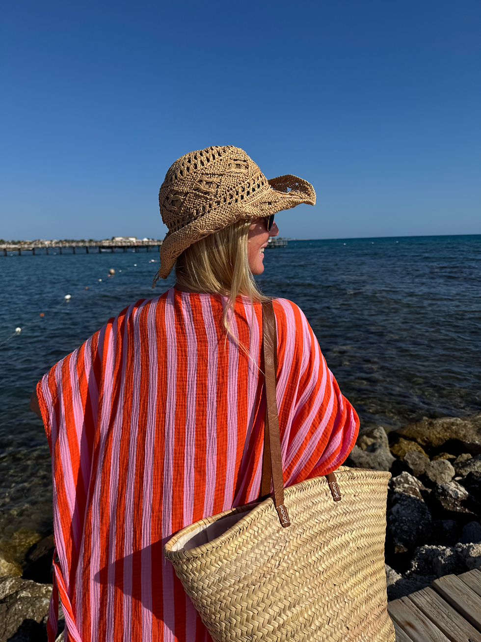Miniaturbild: Musselin Wickel Kimono „candy stripes“ 