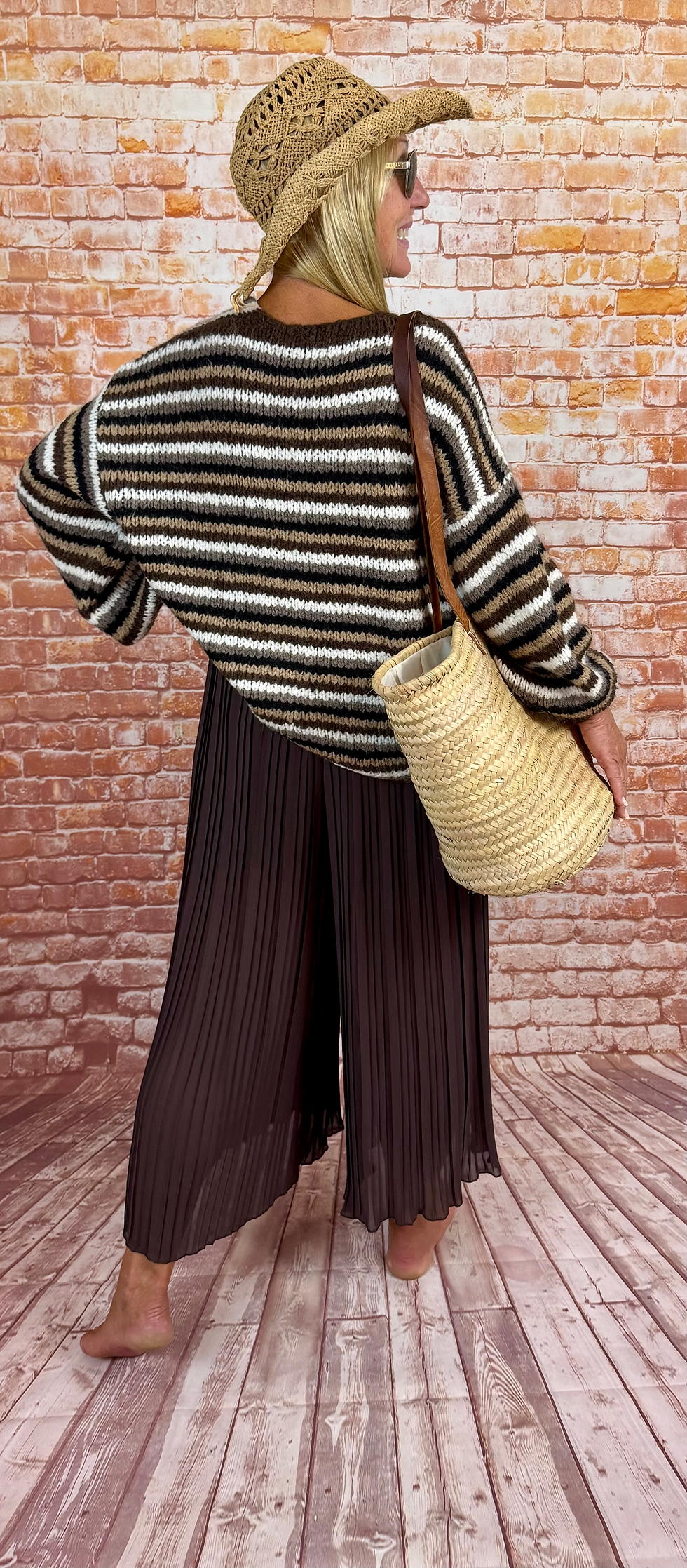 Miniaturbild: Plissee Culotte „schoko braun“