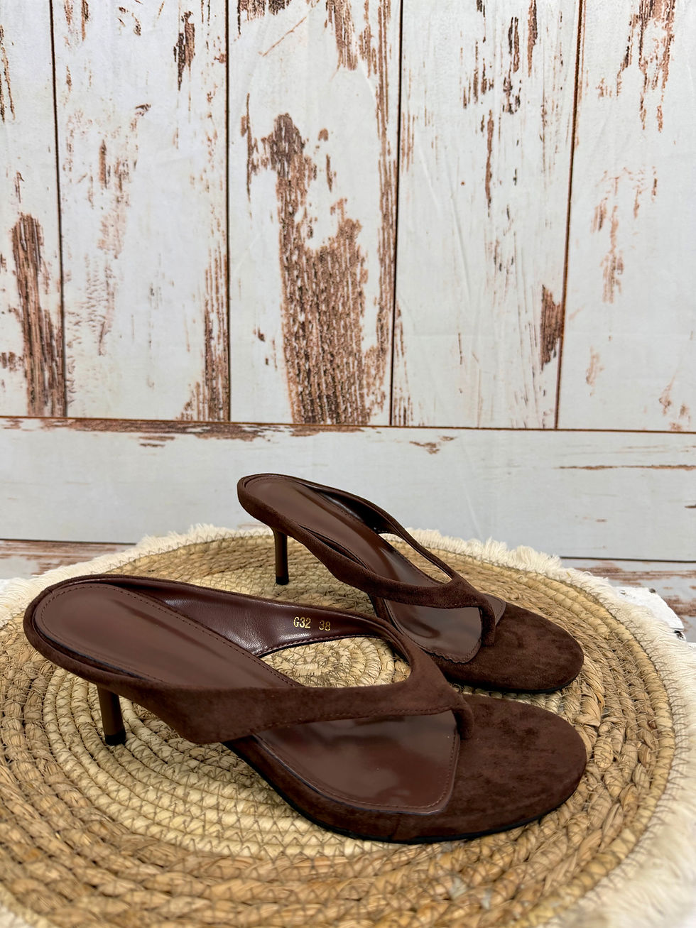 Miniaturbild: Mule Heels / Stilettos in Velours Optik 