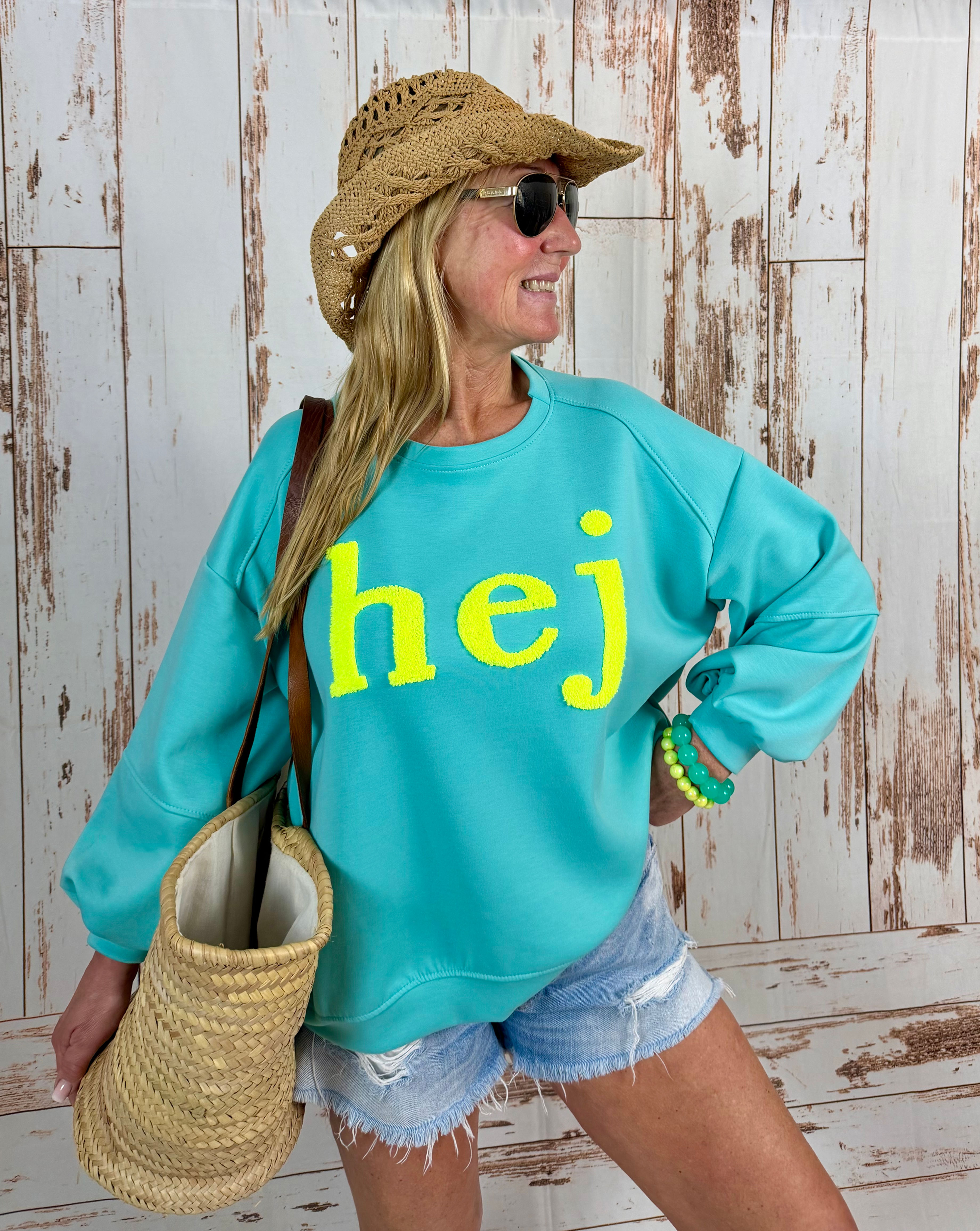 Oversize Sweater „Hej“
