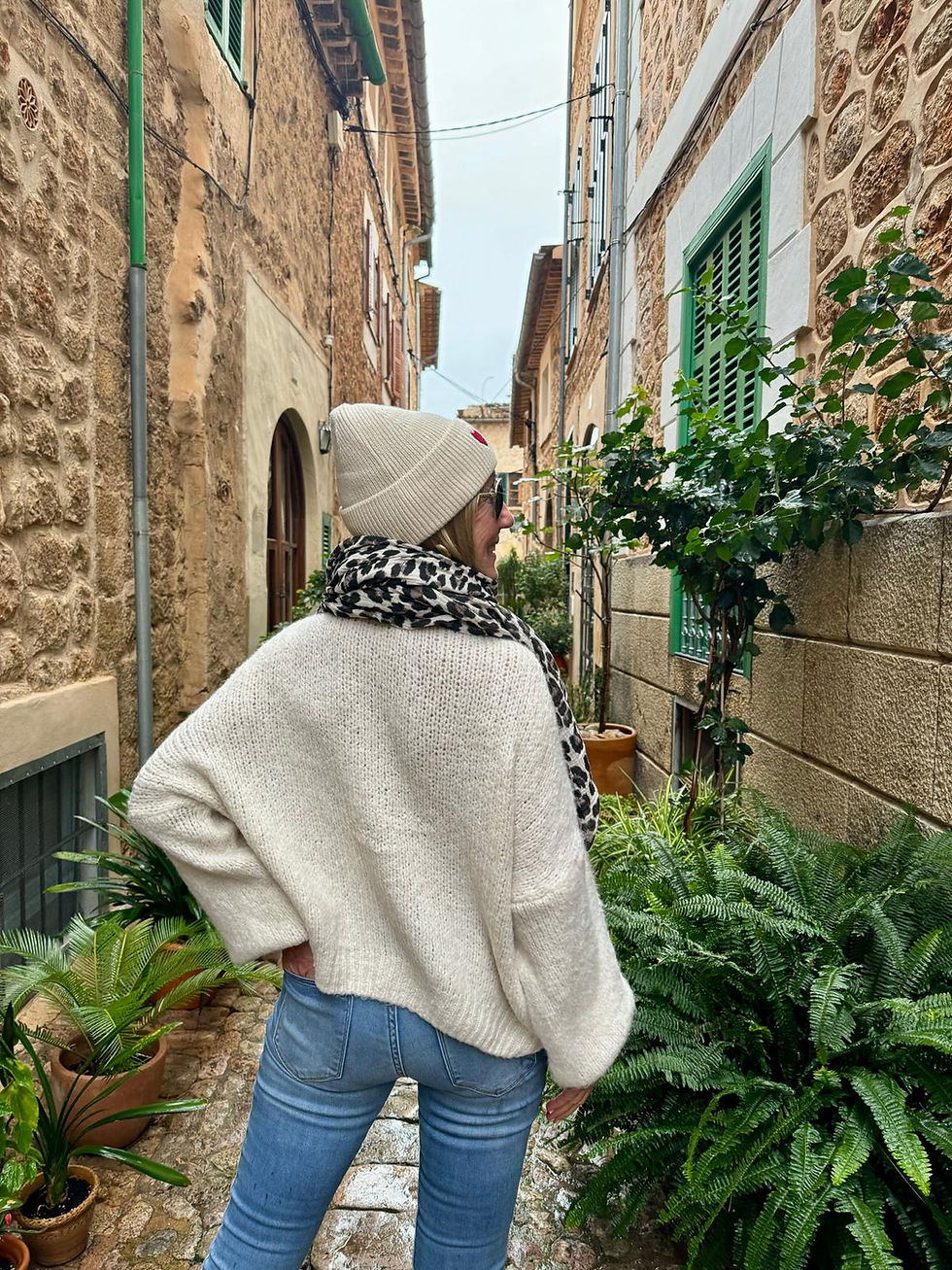 Miniaturbild: Cozy Schleifen Strick Jacke „Soller“