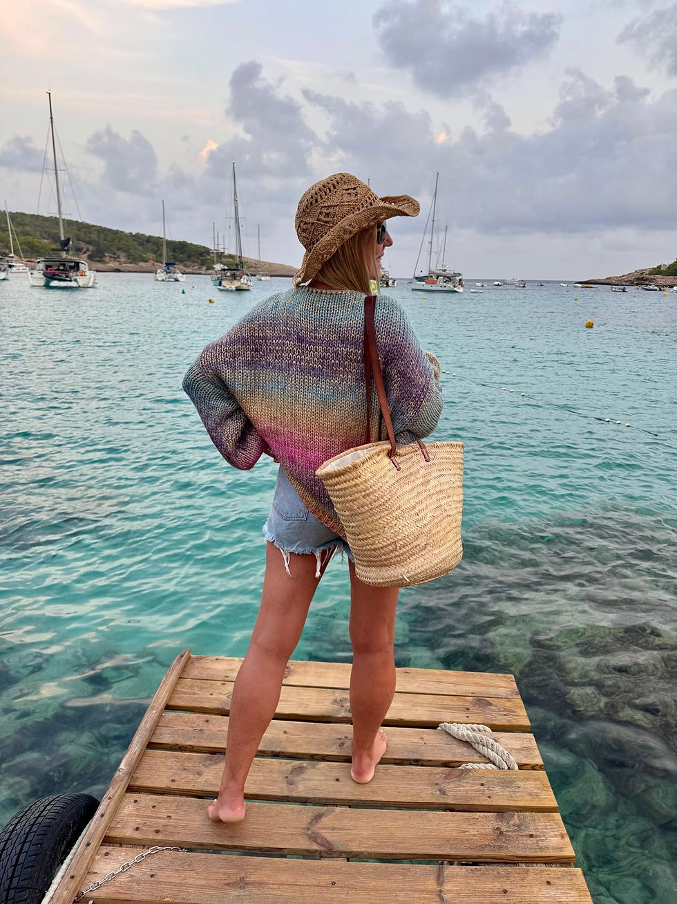Miniaturbild: Oversize Grobstrick Pullover „Ibiza“