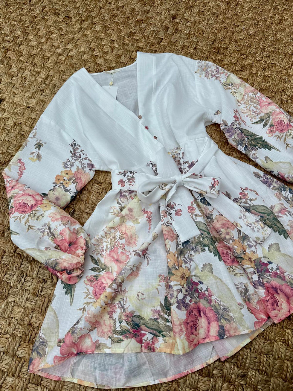 Miniaturbild: Exklusives Boho Blumen Kleid „Like Zimmermann“