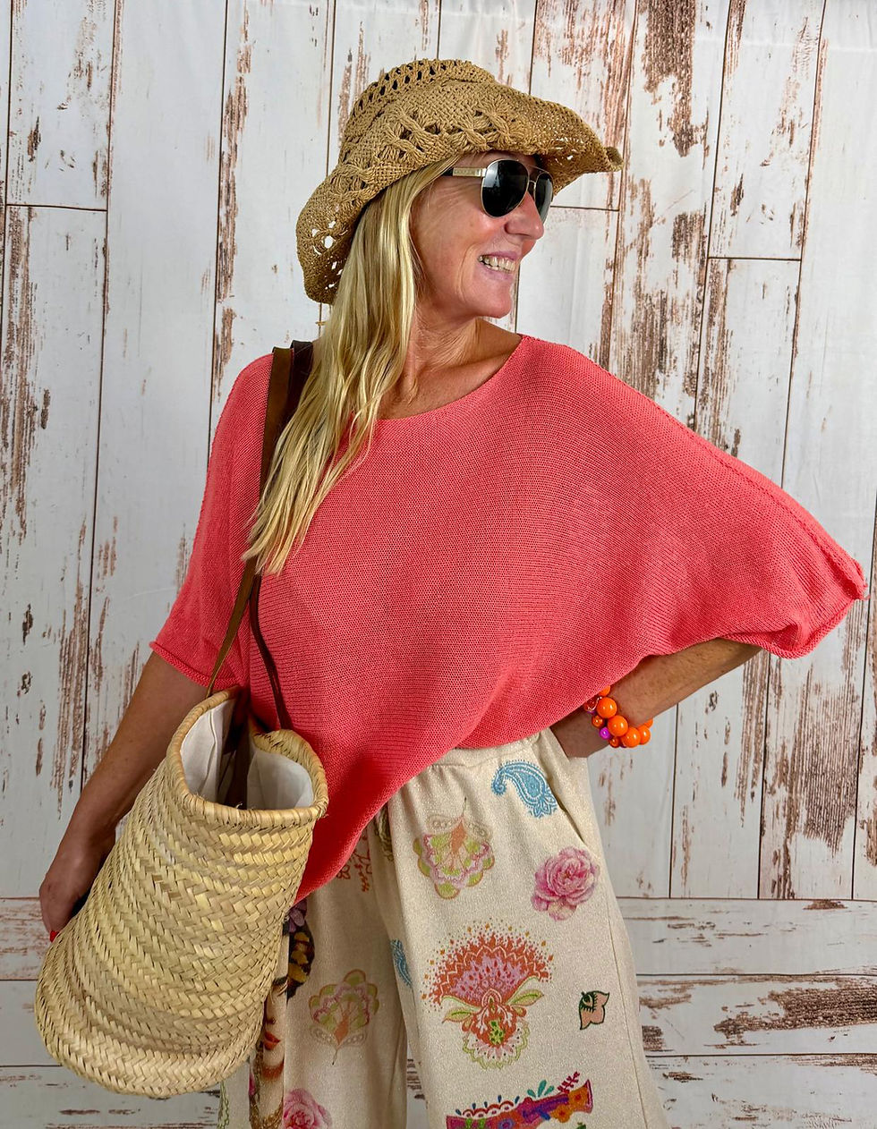 Miniaturbild: Leichter Sommer Strickpullover 