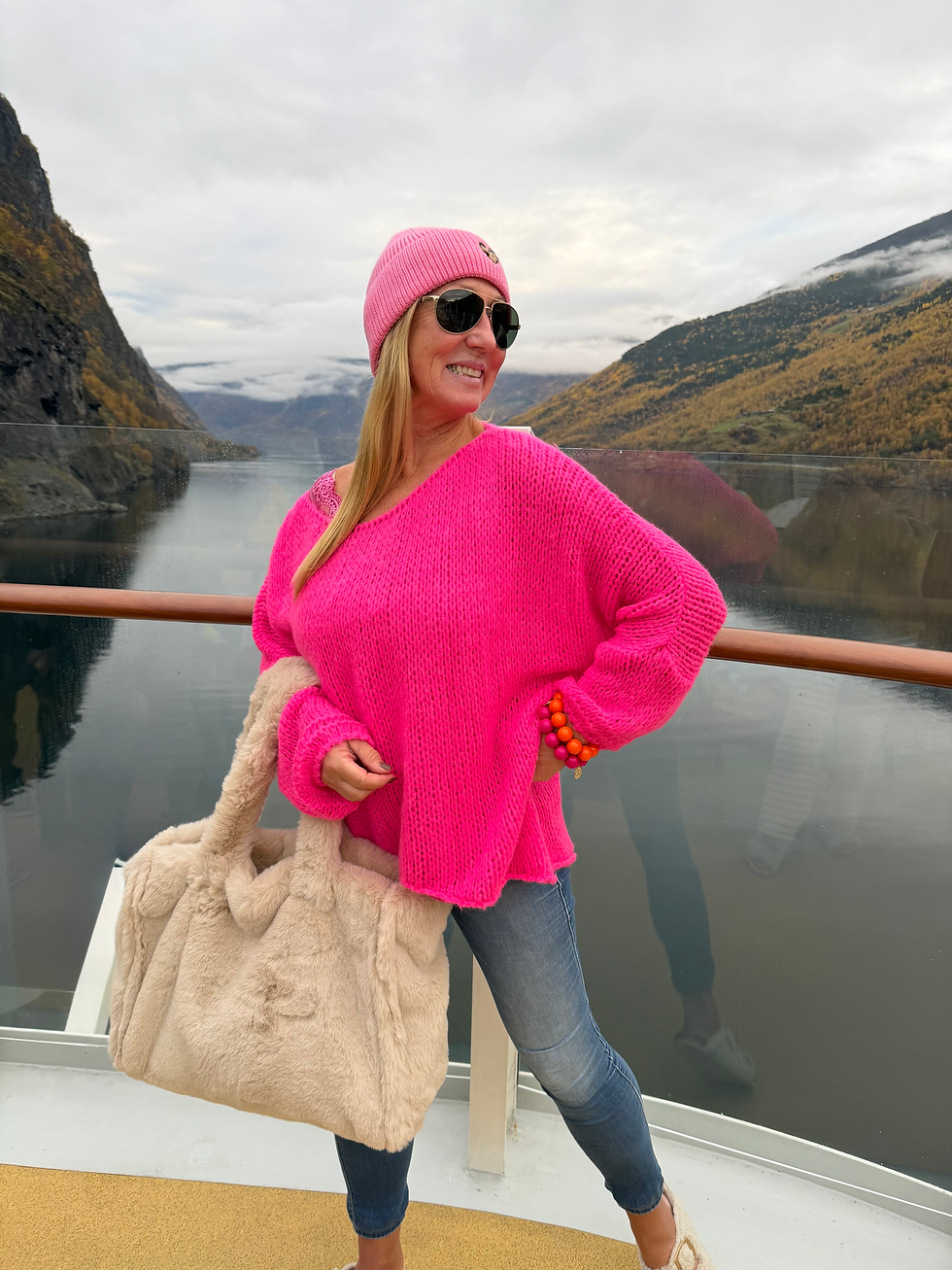 Miniaturbild: Oversize Strickpullover „pink“