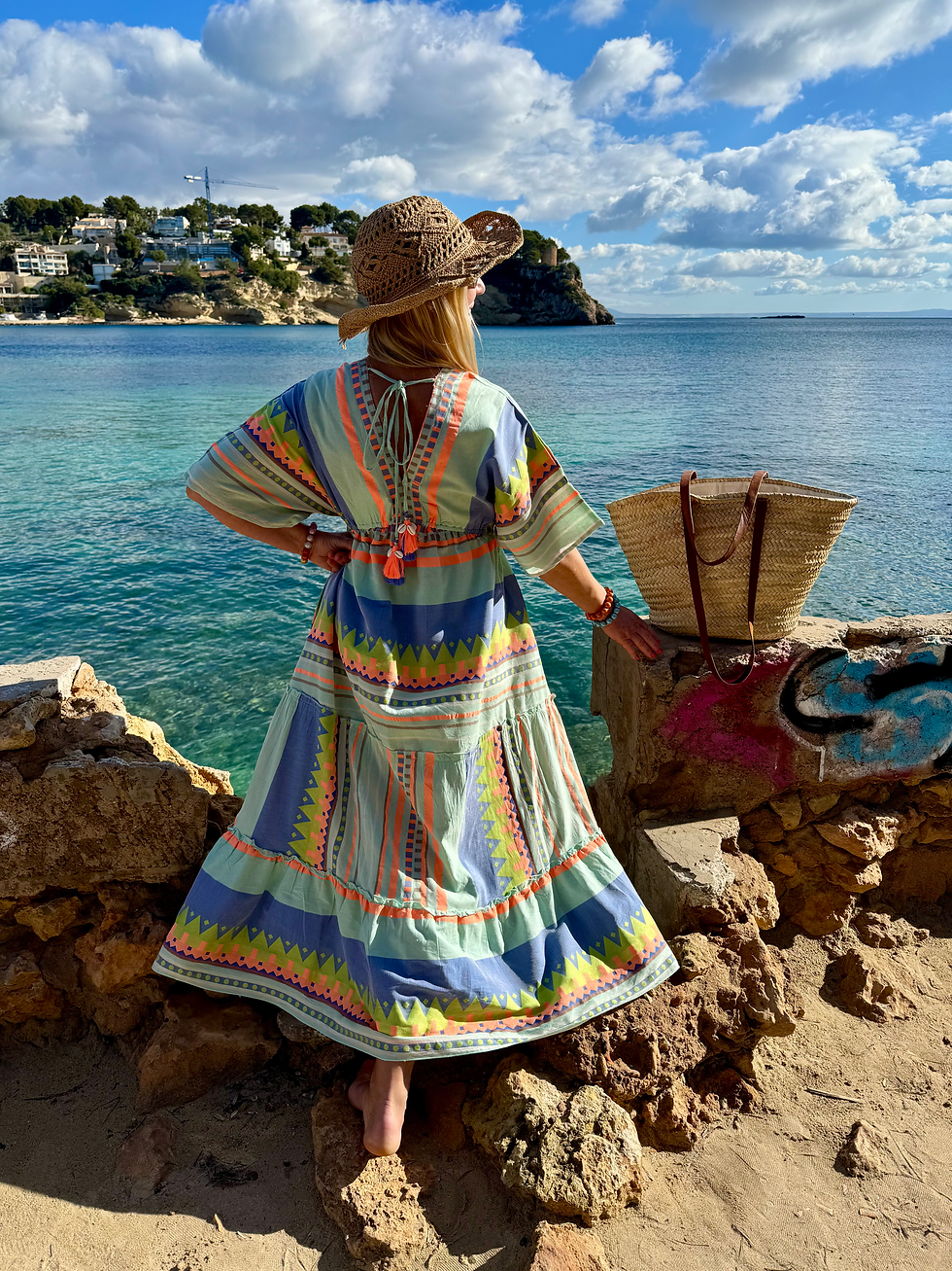 Miniaturbild: Exklusives Ibiza Maxi Kleid „Ocean Dream“