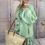 Miniaturbild: Cozy Cardigan mit Gold Knöpfen „mint“