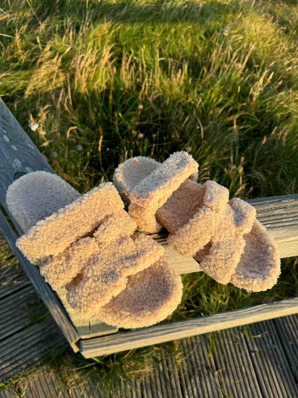 Miniaturbild: Sherpa Teddyfell Sandalen in H-Form 