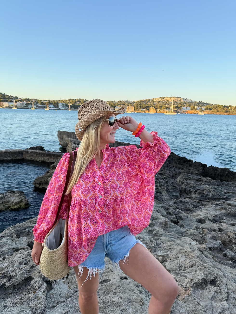 Miniaturbild: Oversize Bluse „Neon Summer“