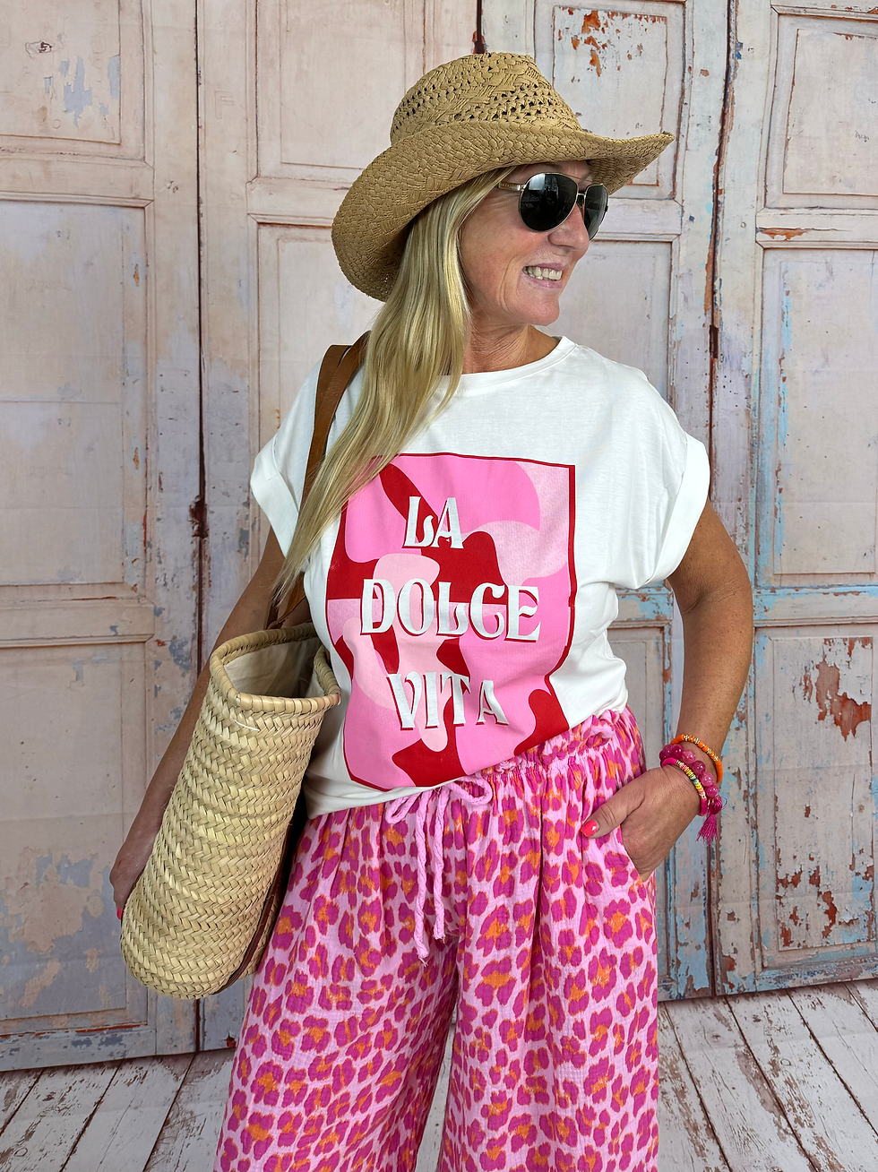 Miniaturbild: Oversize T-Shirt „La Dolce Vita“