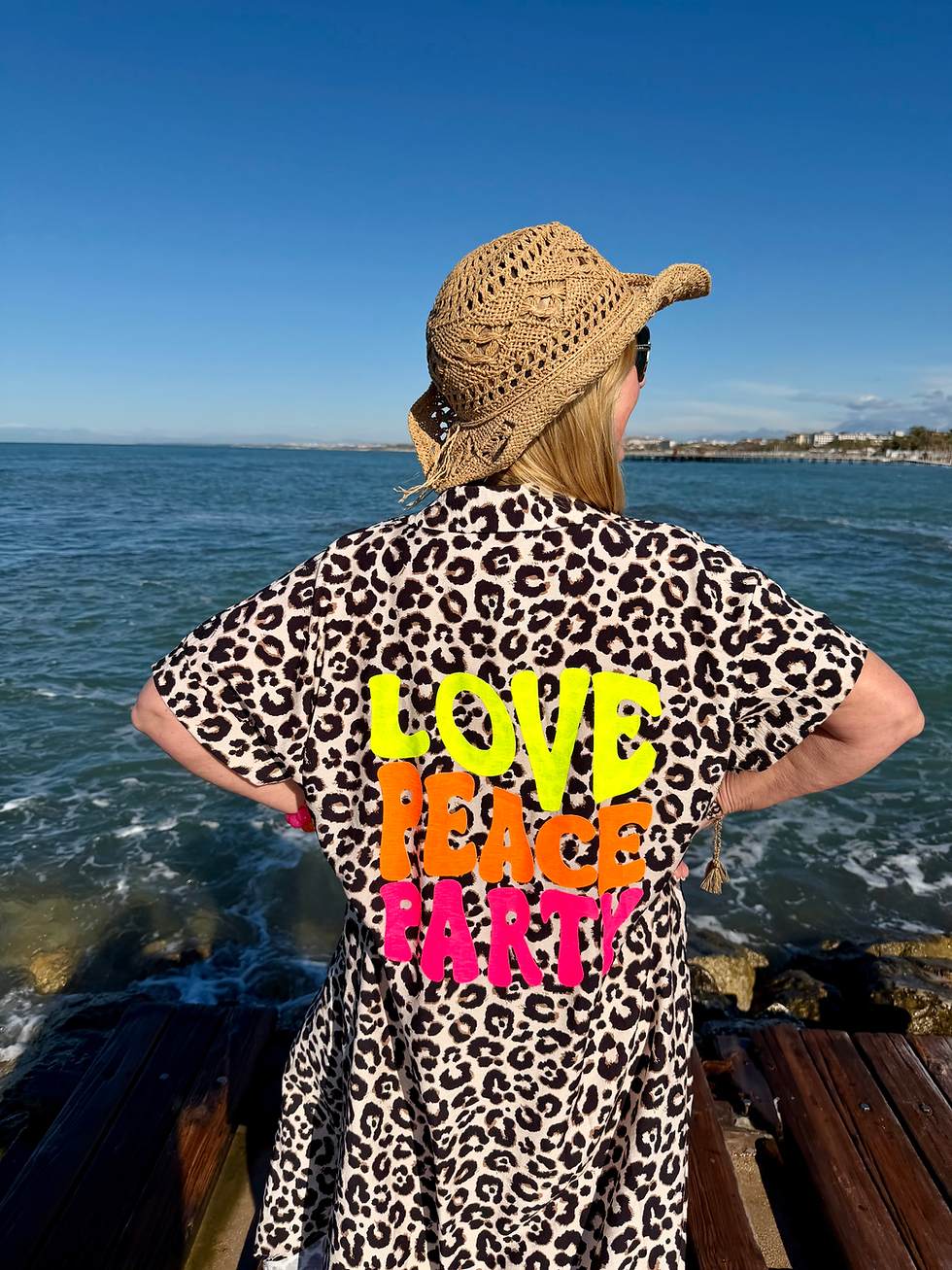 Miniaturbild: Leo Sommer Kleid „Love Peace Party“