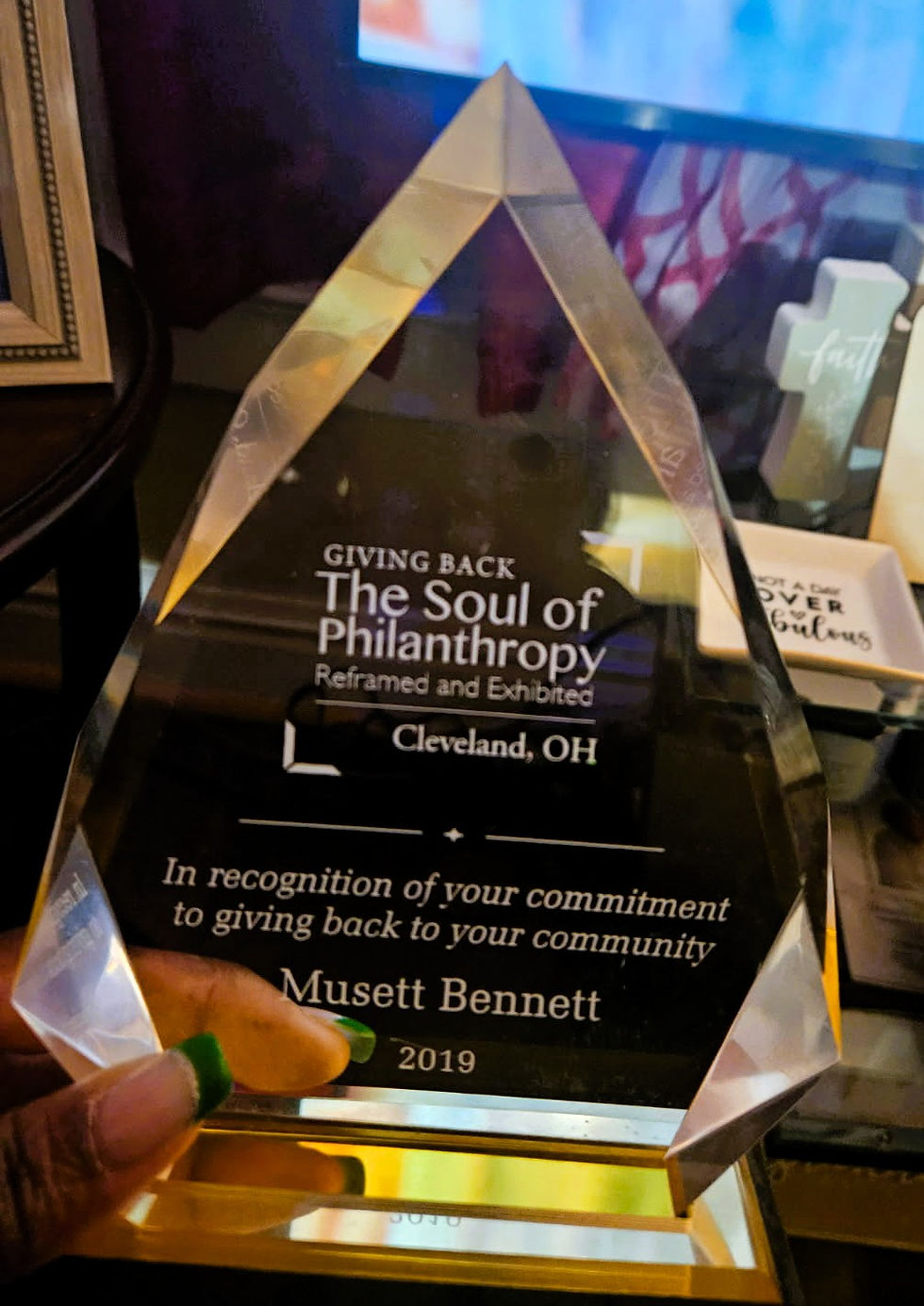 Musett's Giving Back The Soul of Philanthropy Reframe and Exhibition Award