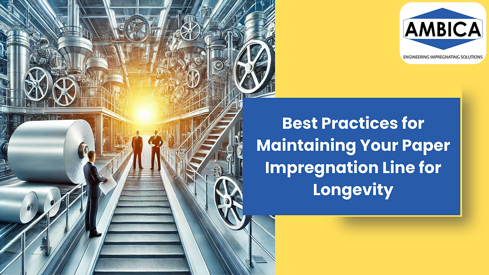 paper impregnation line