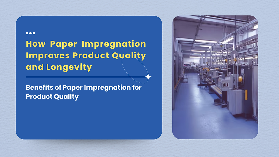 paper impregnation line manufacturer