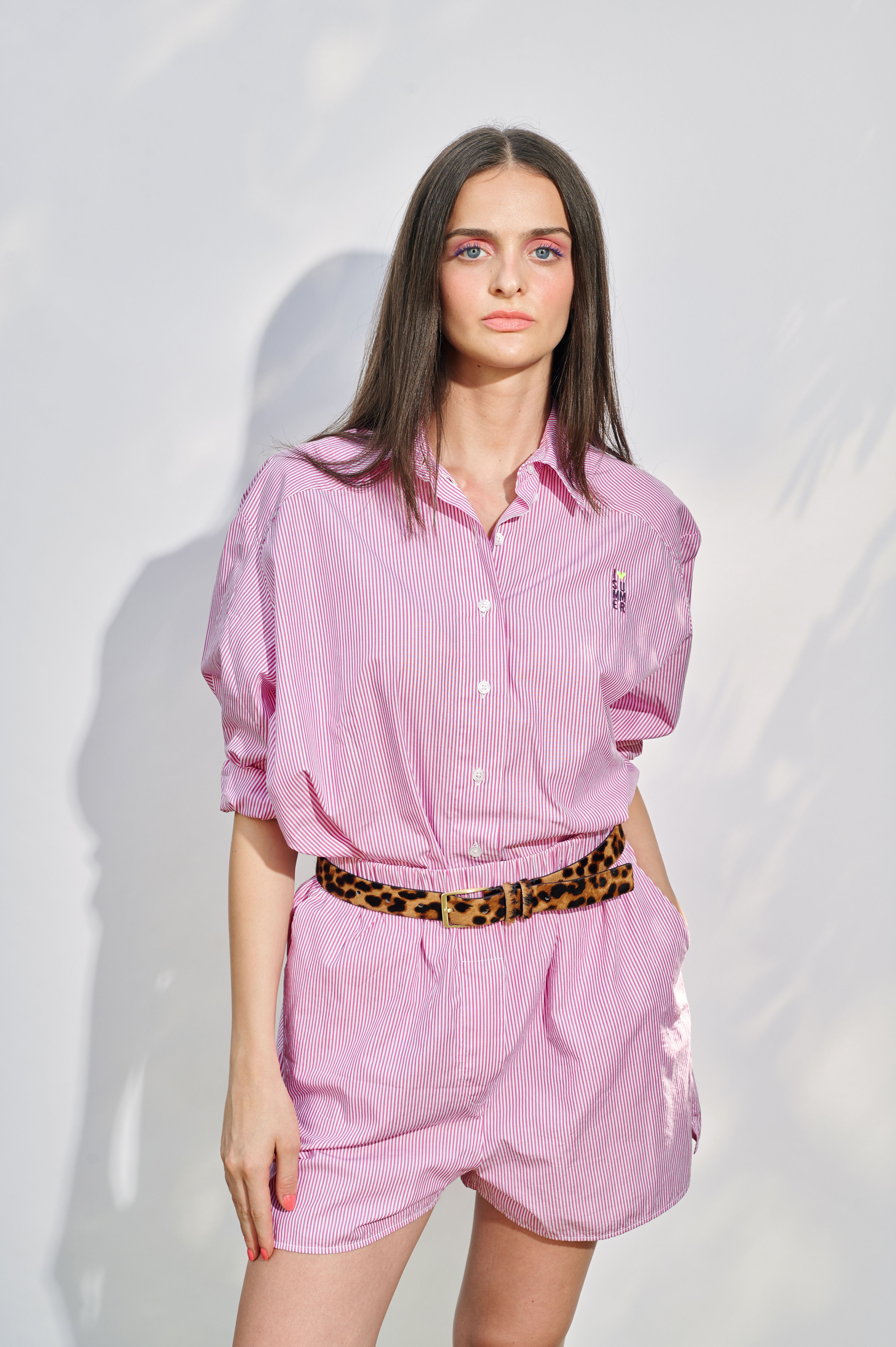 Košile oversize proužek Another Brand