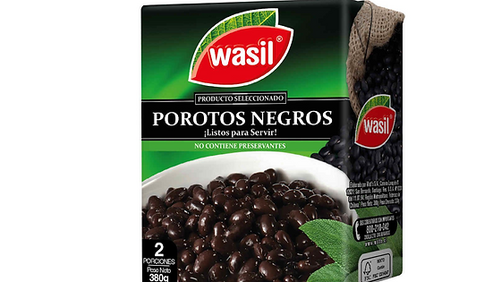 Porotos Negros Wasil Caja 380 g