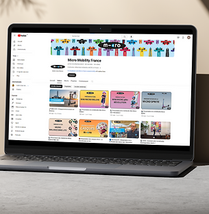 Marie Communication   - Mockup Photo Ordinateur Youtube