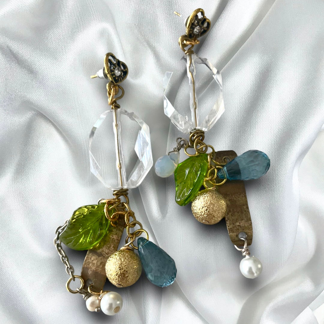 Crystal, Leaf, Bass Dangles