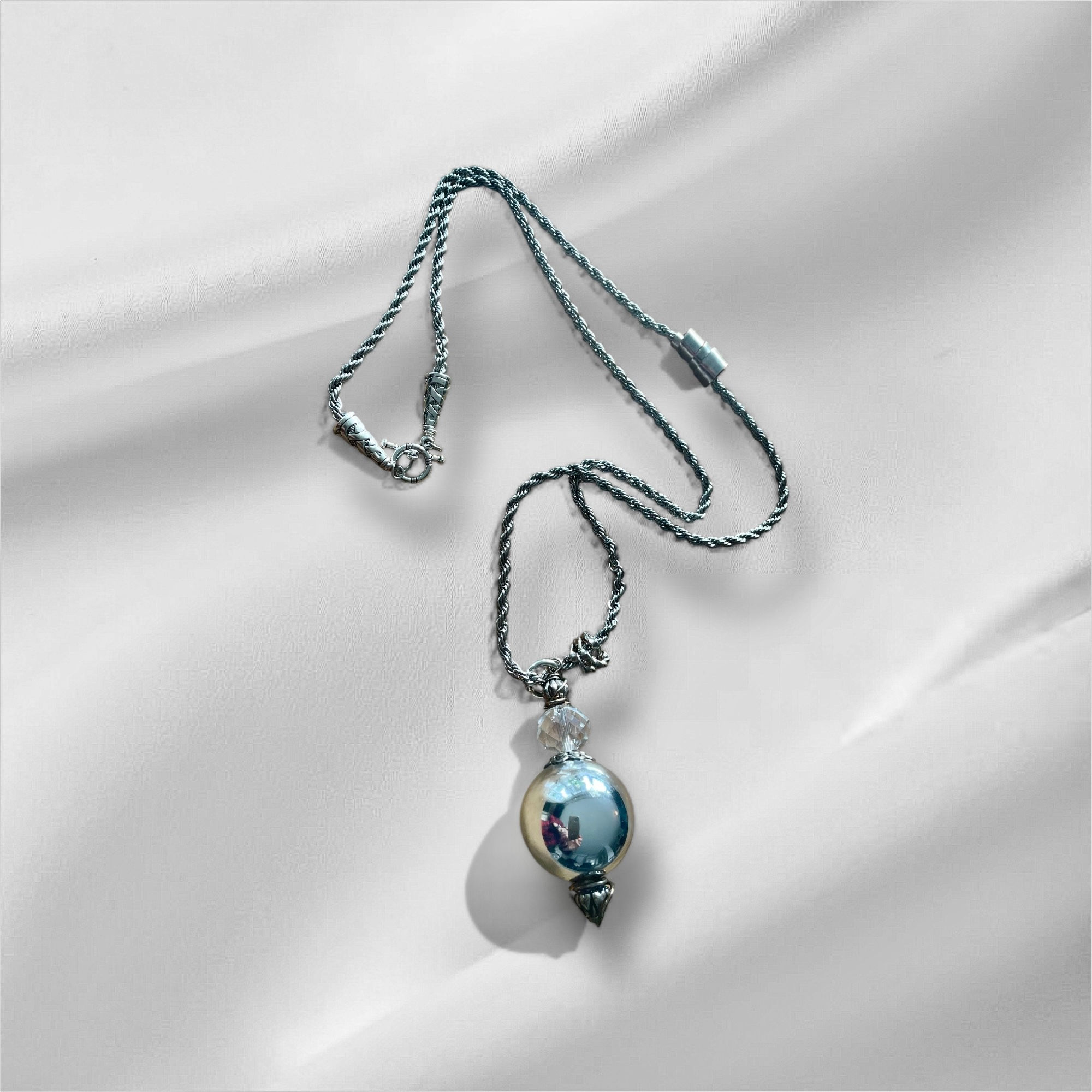 Silver Globe and Crystal