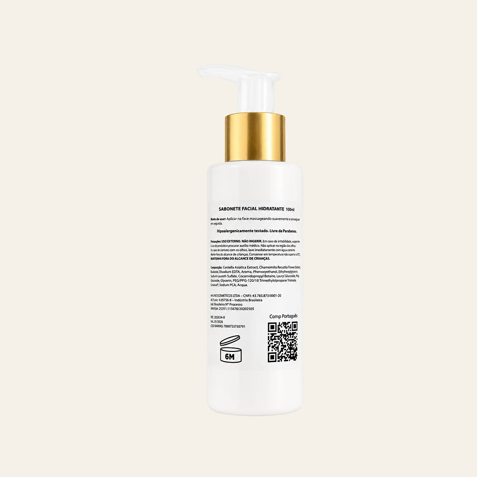 Miniatura: Sabonete Hidratante Facial — Centella Asiática, Camomila, PCA Na e Glicerina | 1