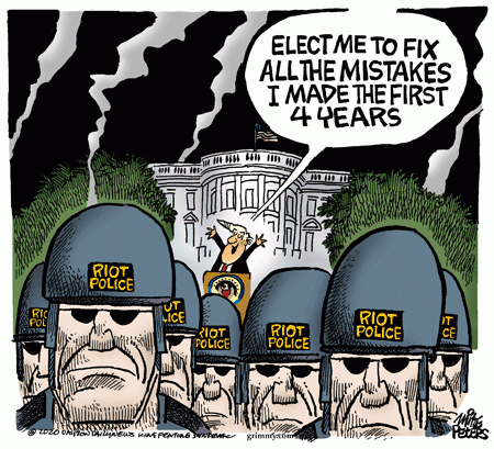 "I will send the National Guard and get the job done right" Trump tweet