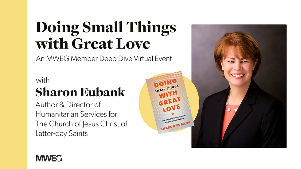 MWEG Deep Dive with Sharon Eubank