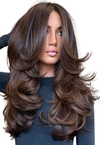 Pictured: The Butterfly Cut. Photo credit: Pinterest