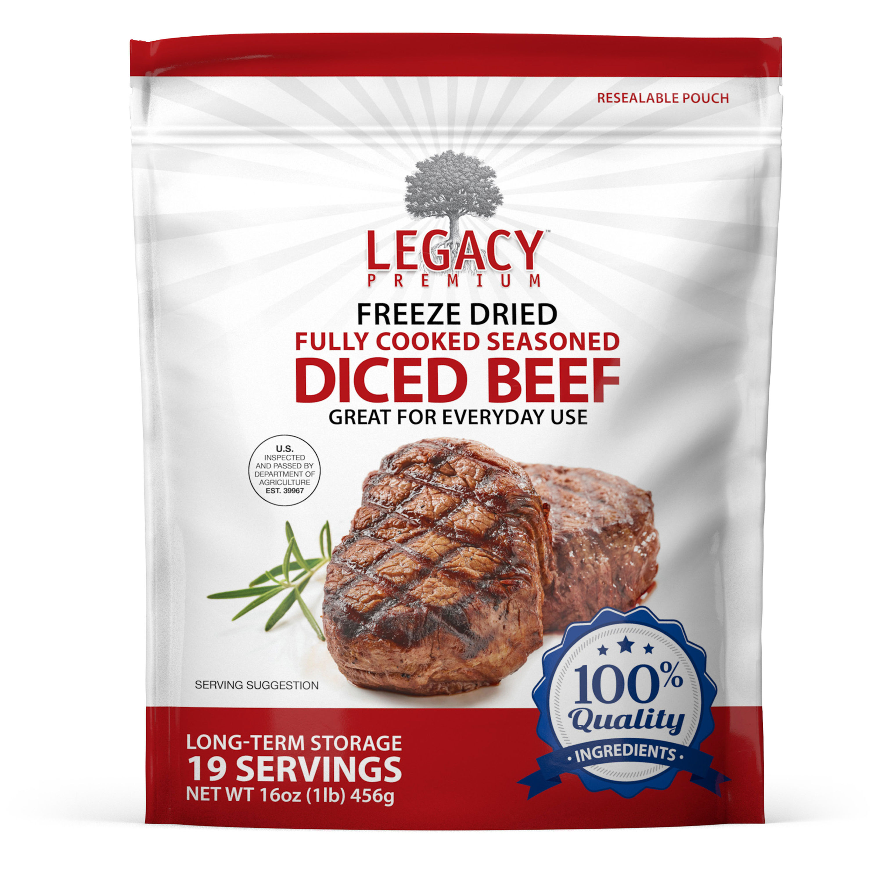 Freeze Dried Diced Beef