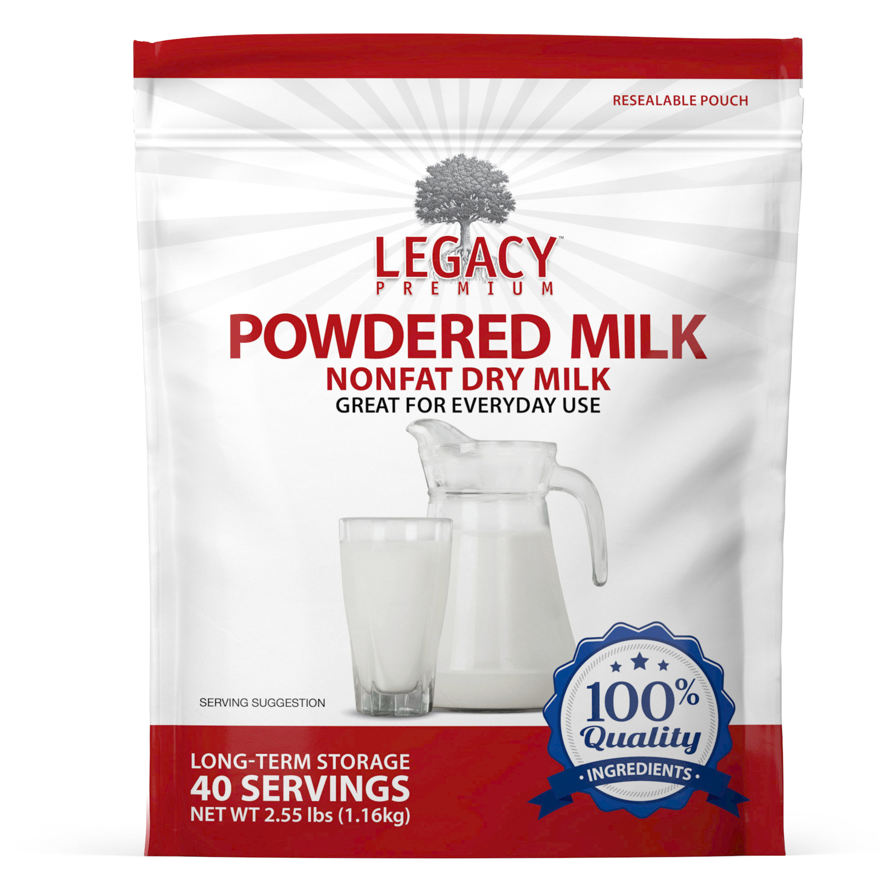 Powdered Milk Pouch- 40 Servings